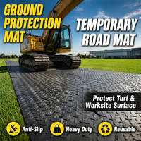 Tapis de protection du sol à prix d'usine 4x8 pi, épaisseur 1/2 pouce, tapis de soutien pour la construction