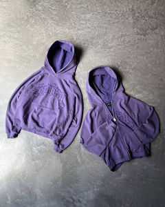 Sudadera con Capucha Extra Grande Personalizada para Hombre, 350 g/m², Poliéster/Algodón, Impermeable, con Bordado Frontal, Impresión Personalizada en Blanco para Unisex, Forrada - Product Image 4