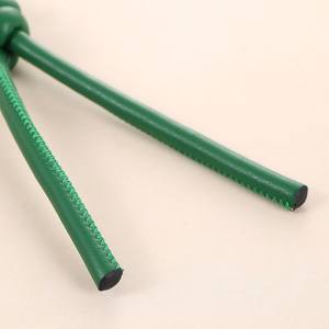 DIY PU cuir corde noeud porte-clés coloré cuir corde tissé voiture porte-clés sac pendentif avec amovible <span class=keywords><strong>Triangle</strong></span> ouvert porte-clés - Product Image 4