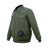 Premium Qualität Sommer Wind jacke Atmungsaktive Polyester Baumwolle Klimaanlage Lüfter Kühlung Arbeits kleidung Mode Sicherheits kleidung