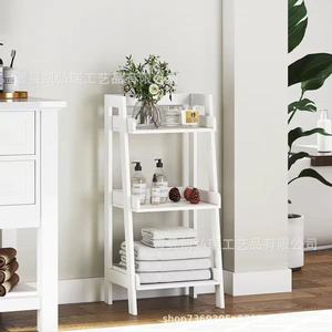 Wooden trapezoidal storage <b>shelf</b> for <b>bedroom</b>, living room, bathroom, multi-layer storage rack for sundries, study, wall-mounted - Product Image 4