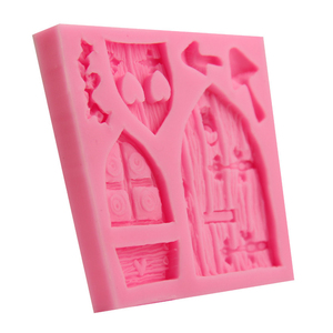 <span class=keywords><strong>Moule</strong></span> à gâteau en <span class=keywords><strong>silicone</strong></span> économique, populaire, avec motifs 3D classiques de style européen (contes de fées, cabane en rondins, portes, fenêtres, bassin, champignons, couronne) - Product Image 4