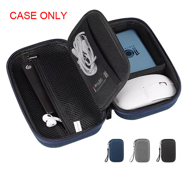 Data Cable Power Bank Waterproof Digital Storage Box EVA Hard Shell Shockproof/Fall Proof Multi-functional Travel Camping Bags