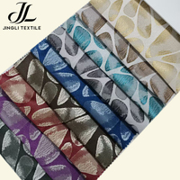 Tissu Jacquard en Polyester Multicolore pour Rideaux, Tissage Double Face pour Acheteurs en Gros de Textiles de Maison