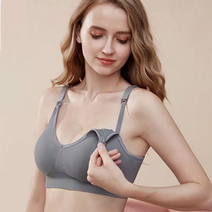 <span class=keywords><strong>Soutien</strong></span>-<span class=keywords><strong>gorge</strong></span> d'allaitement ajustable sans armatures à bonnets couvrants pour femmes enceintes, <span class=keywords><strong>grande</strong></span> <span class=keywords><strong>taille</strong></span>, anti-affaissement, fermeture dorsale - Product Image 4
