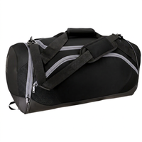 Sacs de sport décontractés en polyester légers et durables, grande capacité, design imperméable, fermeture à glissière, pour équipement sportif, gym et voyages