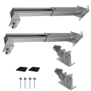 Có thể điều chỉnh panel năng lượng mặt trời nghiêng gắn chân đế khung nhôm PV Bảng điều chỉnh đứng Kệ cấu trúc - Product Image 3