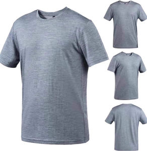 T-shirt personalizzate in lana merino micron 100% per <span class=keywords><strong>uomo</strong></span> e <span class=keywords><strong>donna</strong></span> attivi, vestibilità slim, abbigliamento sportivo nelle taglie 18.5 e 17.5 - Product Image 1