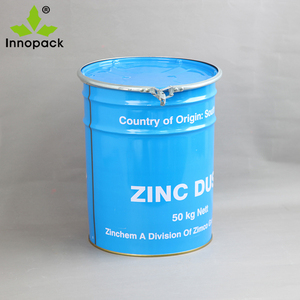 ถังโลหะสีขาวขนาด 20 กก. พร้อมสารเคลือบกันน้ำและห่วงล็อค - Product Image 6