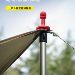 Capuchon de protection contre la foudre pour poteau de tente, couvercle de sécurité isolé en plastique, rouge, bleu, Orange, 70x50x6mm, léger, pour Camping en plein air - Product Image 3