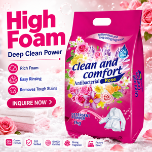 1 kg Poudre à lessiver de Singapour, parfum rose, détergent <span class=keywords><strong>en</strong></span> poudre - Product Image 1