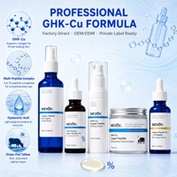 Set de Cuidado Facial Antienvejecimiento con Múltiples Péptidos GHK-Cu de Marca Privada, Rutina de 5 Pasos, Cuidado Facial, Cuidado de la Piel Coreano