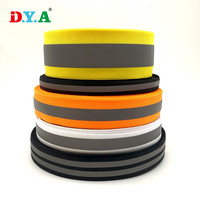 Harga Grosir Pita Webbing Reflektif Warna-warni Tali Nilon Poliester Bergaris untuk Tali Selempang dan Kalung Anjing