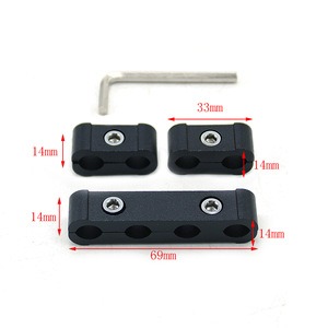 Ignition Wire Clips 69mm 33mm Aluminum Alloy Car Modification Spark <b>Plug</b> Wire Separators Retaining Sleeves - Product Image 1