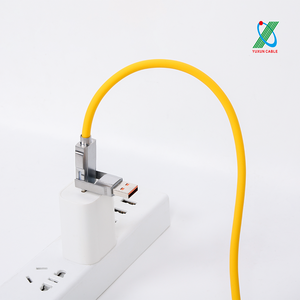 4-Trong-1 Sáng Tạo LED Hiển Thị USB Cáp Dữ Liệu Cho IOS 27W Nhanh Chóng Sạc Mềm Điện Thoại Di Động Cáp Đồng Nguyên Chất Chất - Product Image 1