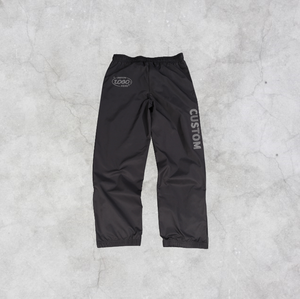 Pantalones de chándal informales con logotipo personalizado, rectos, desgastados, de gran tamaño, impermeables, transpirables, ecológicos, antiarrugas, de nailon, pesados - Product Image 3