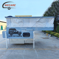 WECARE - Camping-car sur camion avec cadre en aluminium et fibre de verre, table pivotante, canapé-lit convertible, dinette pour 4 personnes, remorque de camping