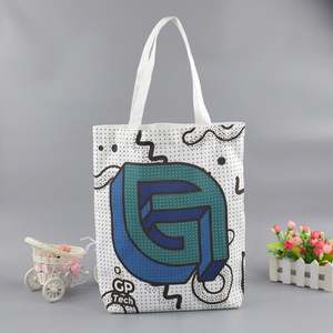 Bolsas de Yute Ecológicas al por Mayor con Asa de Cuero, Bolsas de Compras, Bolsas de Arpillera con Botón - Product Image 4