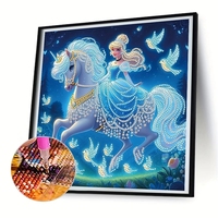 Offre Spéciale bricolage 5D forme spéciale sans cadre diamant peinture décor à la maison acrylique princesse thème diamant peinture