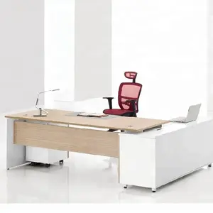 Supply Luxury Wooden MFC Office Desk Modern Style Business Executive Table