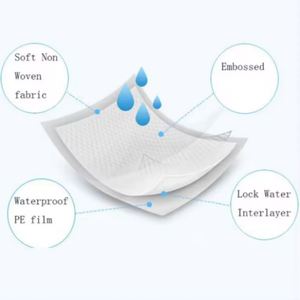 Protège-draps imperméables confortables pour adultes, coussinets absorbants jetables anti-fuites pour incontinence, protège-lits imperméables contre l'urine - Product Image 3