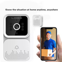 Sonnette vidéo intelligente Tuya WiFi, caméra IP, interphone vidéo bidirectionnel avec vision nocturne HD IR, sécurité domestique intelligente