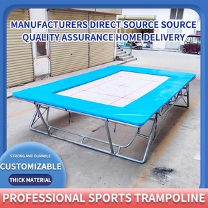 <span class=keywords><strong>Trampoline</strong></span> de gymnastique professionnel en PVC sûr, directement de l'usine, pour adultes et enfants, utilisation intérieure/extérieure, prix plus bas - Product Image 2
