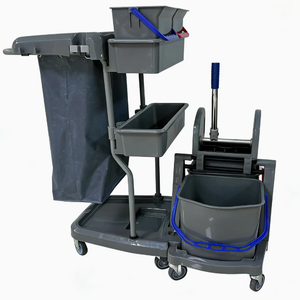 Chariot multifonctionnel détachable <span class=keywords><strong>avec</strong></span> essoreuse et <span class=keywords><strong>seau</strong></span>, chariot de nettoyage pour usage commercial - Product Image 5