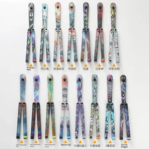 Practice smooth butterfly <b>knife</b> <b>safe</b> swinging <b>knife</b> fancy plastic <b>knife</b> training folding <b>knife</b> - Product Image 2