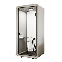 Cabine insonorisée modulaire en aluminium pour bureau, diffusion en direct, karaoké, enregistrement, bibliothèque, examens, personnalisable