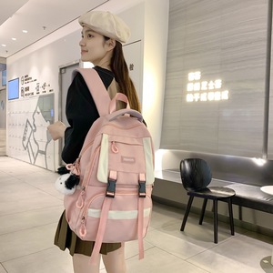 <b>Backpack</b> For Students <b>Large</b> Capacity 18 In Solid Color Unisex <b>School</b> Education Campus Use - Product Image 3