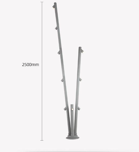 Lámpara de bambú para exteriores, luz de césped impermeable para vacaciones, calle, jardín, paisaje, parque, decoración cuadrada, Luz - Product Image 3