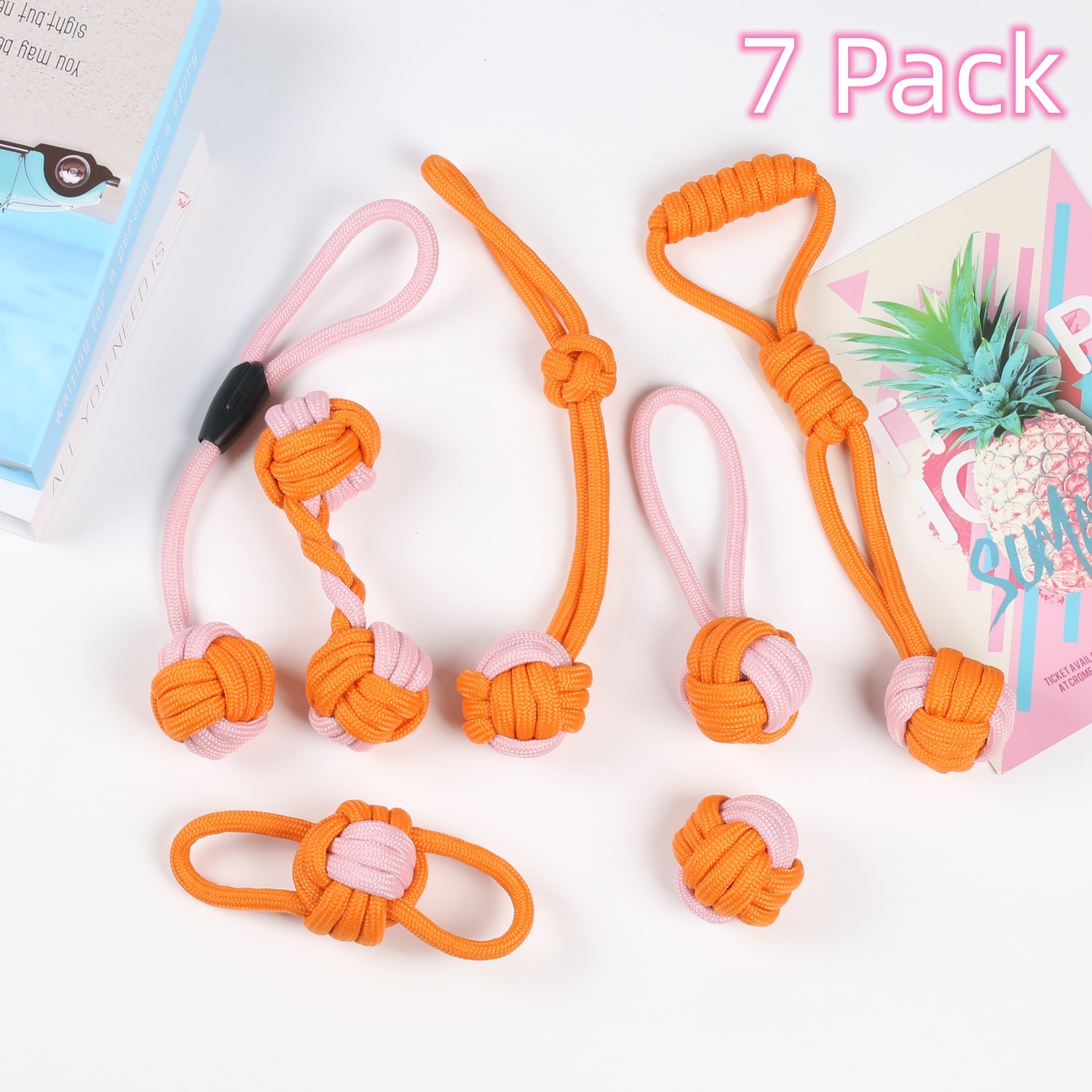 ชุดสีส้มชมพู 7 ชิ้น 550 กรัม