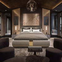 Ensembles de mobilier moderne et luxueux pour chambre à coucher complète Nouvelle application commerciale pour hôtels et appartements Matériau en bois