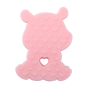 Mordedor de Hipopótamo Adorable para Aliviar las Encías, de Silicona de Grado Alimenticio, Apto para Hervir en Agua, para Bebés de 0 a 24 Meses - Product Image 2
