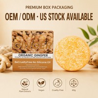 Sabun Sampo Jahe Herbal Alami, Menguatkan Akar, Mengontrol Minyak, Rempah Jahe untuk Rambut Halus dan Rapuh, Grosir