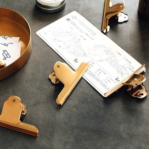 Clipes Bulldog Dourados de 145mm, Clipes para Selar Sacos de Alimentos, para Quadro de Desenho, Cozinha, Escritório - Product Image 3