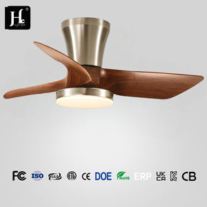 Ventilateur de plafond moderne à LED dimmable avec 3 pales en bois, lumière et télécommande, moteur BLDC Ventilador DE Techo par Wooden Fan DC Motor - Product Image 4