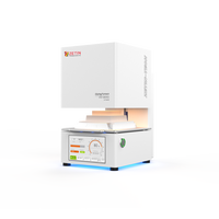 Peralatan Laboratorium Gigi 1100 ° Tungku Pemanas Kaca C dengan 100 Program