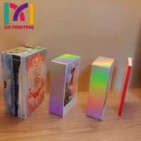 Cartes de tarot et d'oracle personnalisées par le fabricant, boîte imprimée offset de qualité supérieure avec design holographique doré et bords dorés