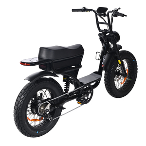 Nouveau Vélo Électrique Rétro <span class=keywords><strong>Vintage</strong></span> 2026, Moped 48V 500W, Double Suspension, Fourche Harlem, Siège Long Fatboys, Pneus Larges, 50KM/H - Product Image 3