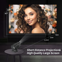 Projecteur Android TV Wifi Home Cinéma Jeux Vidéo Écran Vidéo 1080p LCD Android Home Smart Hy320 Mini Projecteur