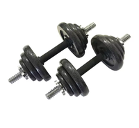 Ensemble d'haltères réglables en fonte de haute qualité et peinture 50 kg Logo personnalisé Équipement de fitness et d'exercice pour la salle de sport