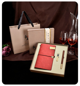 Set de Regalo Corporativo 3 en 1 Personalizado, Cuaderno de Cuero Premium con Logotipo Grabado en Relieve Dorado/Plateado para Clientes - Product Image 6