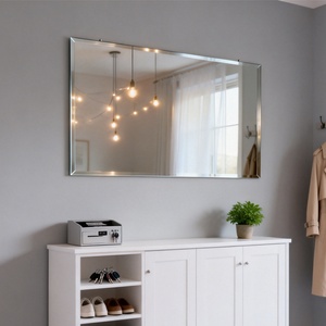 Beveled Edge Frameless Wall <b>Mirror</b> Silver Glass 4mm 5mm Tempered for Bathroom Decorative <b>Mirror</b> Home Improvement Project - Product Image 1