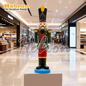Sculpture de personnage de dessin animé en fibre de verre de haute qualité, soldat britannique Casse-Noisette, décoration de bienvenue pour entrée d'hôtel - Product Image 6