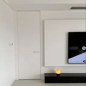 <span class=keywords><strong>Librero</strong></span> Moderno Personalizado con <span class=keywords><strong>Puerta</strong></span> Pivotante Oculta, Almacenamiento Invisible, Superficie Acabada para el Hogar o la Sala de Estudio - Product Image 1