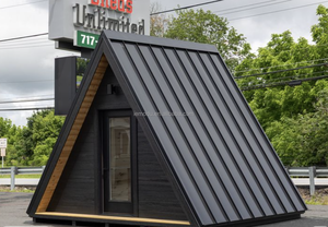 Casa Móvil Tipo Cápsula Espacial CE EcoVadis, Casa de Vacaciones de Madera, Habitación Triangular con Ventana Panorámica para Camping y Uso Hotelero - Product Image 2