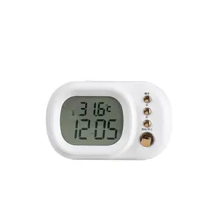 Hot-selling TV Shape Cute Design New Digital Alarm Desktop Electronic Clock With Temperature LCD Display
