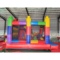 Structure gonflable commerciale en PVC avec toboggan, château gonflable pour enfants, idéale pour la location d'événements et de fêtes